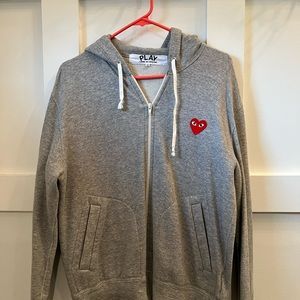 Comme Des Garçons heart back hoodie